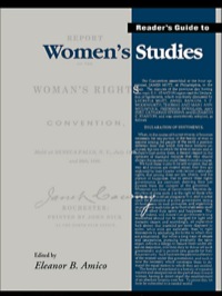 صورة الغلاف: Reader's Guide to Women's Studies 1st edition 9781884964770