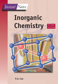 Cover image: BIOS Instant Notes in Inorganic Chemistry 2nd edition 9780367092580