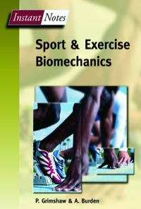 Imagen de portada: Instant Notes in Sport and Exercise Biomechanics 1st edition 9781859962848