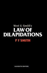 Imagen de portada: West & Smith's Law of Dilapidations 11th edition 9781138461277