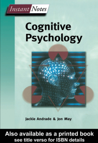 Imagen de portada: BIOS Instant Notes in Cognitive Psychology 1st edition 9781859962237