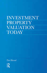 صورة الغلاف: Investment Property Valuation Today 1st edition 9780728203938