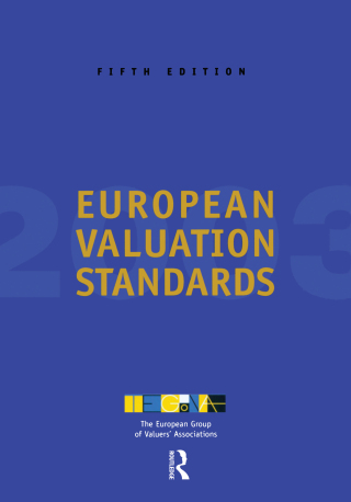 Imagen de portada: European Valuation Standards 2003 1st edition 9781138461451