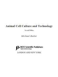 Cover image: Animal Cell Culture and Technology 2nd edition 9781859960493