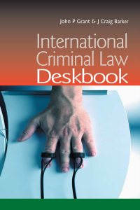 Omslagafbeelding: International Criminal Law Deskbook 1st edition 9781859419793