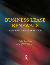 Cover image: Business Lease Renewals 1st edition 9780728204782