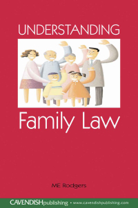 Cover image: Understanding Family Law 1st edition 9781859419205