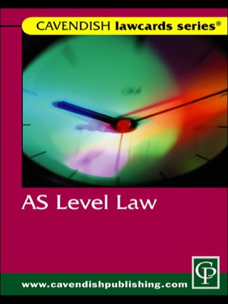 Omslagafbeelding: Cavendish: AS Level Lawcard 1st edition 9781859418840
