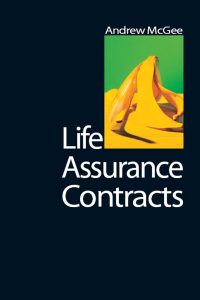 Cover image: Life Assurance Contracts 1st edition 9781859418512