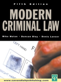 صورة الغلاف: Modern Criminal Law 5th edition 9781138381513