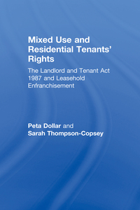 صورة الغلاف: Mixed Use and Residential Tenants' Rights 1st edition 9781138424920