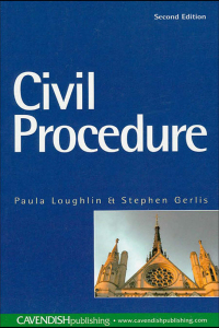 Cover image: Civil Procedure 1st edition 9781859417751