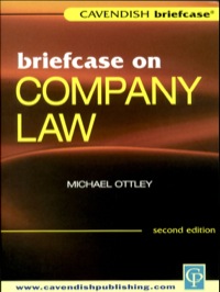 صورة الغلاف: Briefcase on Company Law 2nd edition 9781859416990