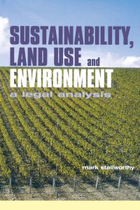 Omslagafbeelding: Sustainability Land Use and the Environment 1st edition 9781859416471