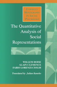 Cover image: The Quantitative Analysis of Social Representations 1st edition 9780745013480