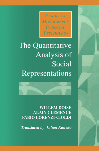 صورة الغلاف: The Quantitative Analysis of Social Representations 1st edition 9780745013480