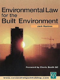 صورة الغلاف: Environmental Law for The Built Environment 1st edition 9781138424128