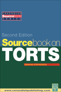 Imagen de portada: Sourcebook on Tort Law 2/e 1st edition 9781859415870