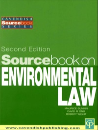 Cover image: Sourcebook on Environmental Law 1st edition 9781859415863