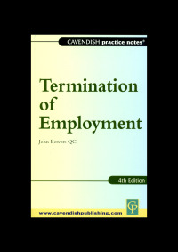 Cover image: Practice Notes on Termination of Employment Law 1st edition 9781859415788