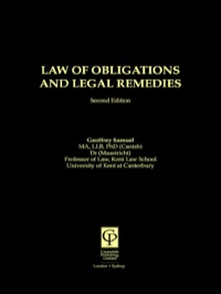 Cover image: Law of Obligations & Legal Remedies 2nd edition 9781859415665