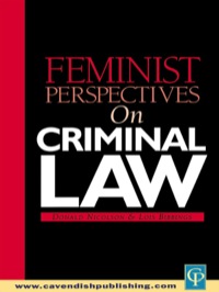 Cover image: Feminist Perspectives on Criminal Law 1st edition 9781859415269