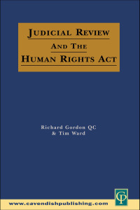 Imagen de portada: Judicial Review & the Human Rights Act 1st edition 9781859414309
