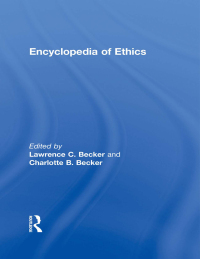 Imagen de portada: Encyclopedia of Ethics 2nd edition 9780415936729