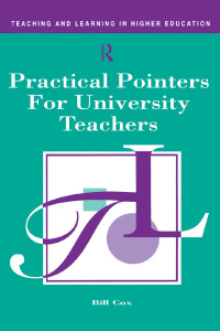 Cover image: Practical Pointers for University Teachers 1st edition 9781138419728