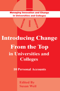 Cover image: Introducing Change from the Top in Universities and Colleges 1st edition 9780749415068