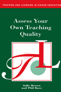 Imagen de portada: Assess Your Own Teaching Quality 1st edition 9781138149960