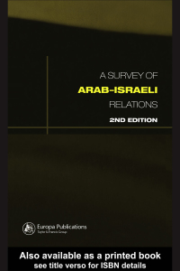 Cover image: Survey of Arab-Israeli Relations 2nd edition 9781857432619