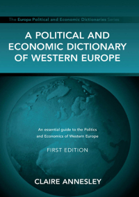 Cover image: A Political and Economic Dictionary of Western Europe 1st edition 9781857432145