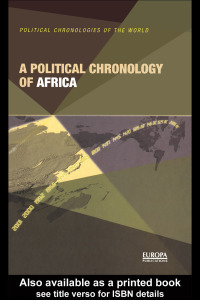 Omslagafbeelding: A Political Chronology of Africa 1st edition 9781857431162