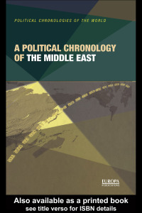 Imagen de portada: A Political Chronology of the Middle East 1st edition 9781857431155