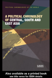 Imagen de portada: A Political Chronology of Central, South and East Asia 1st edition 9781857431148
