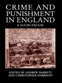 Imagen de portada: Crime and Punishment in England 1st edition 9781857288728