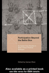 Cover image: Participation Beyond the Ballot Box 1st edition 9781857288421