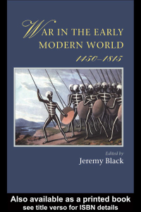 Cover image: War In The Early Modern World 1st edition 9781857286878