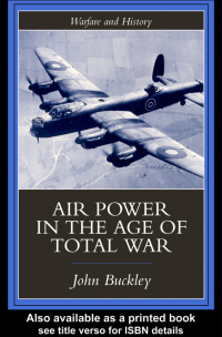 Cover image: Air Power in the Age of Total War 1st edition 9781857285895