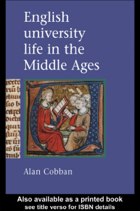 صورة الغلاف: English University Life In The Middle Ages 1st edition 9781138180314