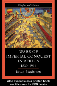 Cover image: Wars Of Imperial Conquest In Africa, 1830-1914 1st edition 9781857284874