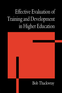 Cover image: The Effective Evaluation of Training and Development in Higher Education 1st edition 9781138167308