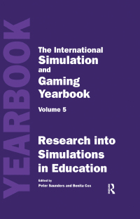 Cover image: International Simulation and Gaming Yearbook 1st edition 9780749421748