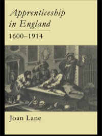 Cover image: Apprenticeship In England, 1600-1914 1st edition 9781857282498