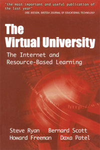 Omslagafbeelding: The Virtual University 1st edition 9781138161672
