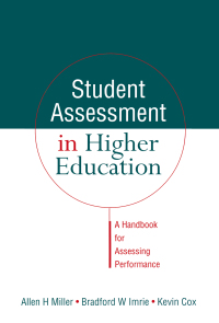 Cover image: Student Assessment in Higher Education 1st edition 9781138178038