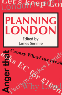 Cover image: Planning London 1st edition 9781857280586