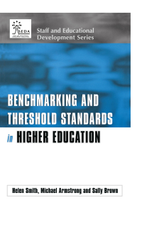 صورة الغلاف: Benchmarking and Threshold Standards in Higher Education 1st edition 9780749430337