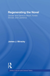 Cover image: Regenerating the Novel 1st edition 9780415867092